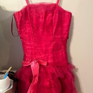 Hot pink party dress